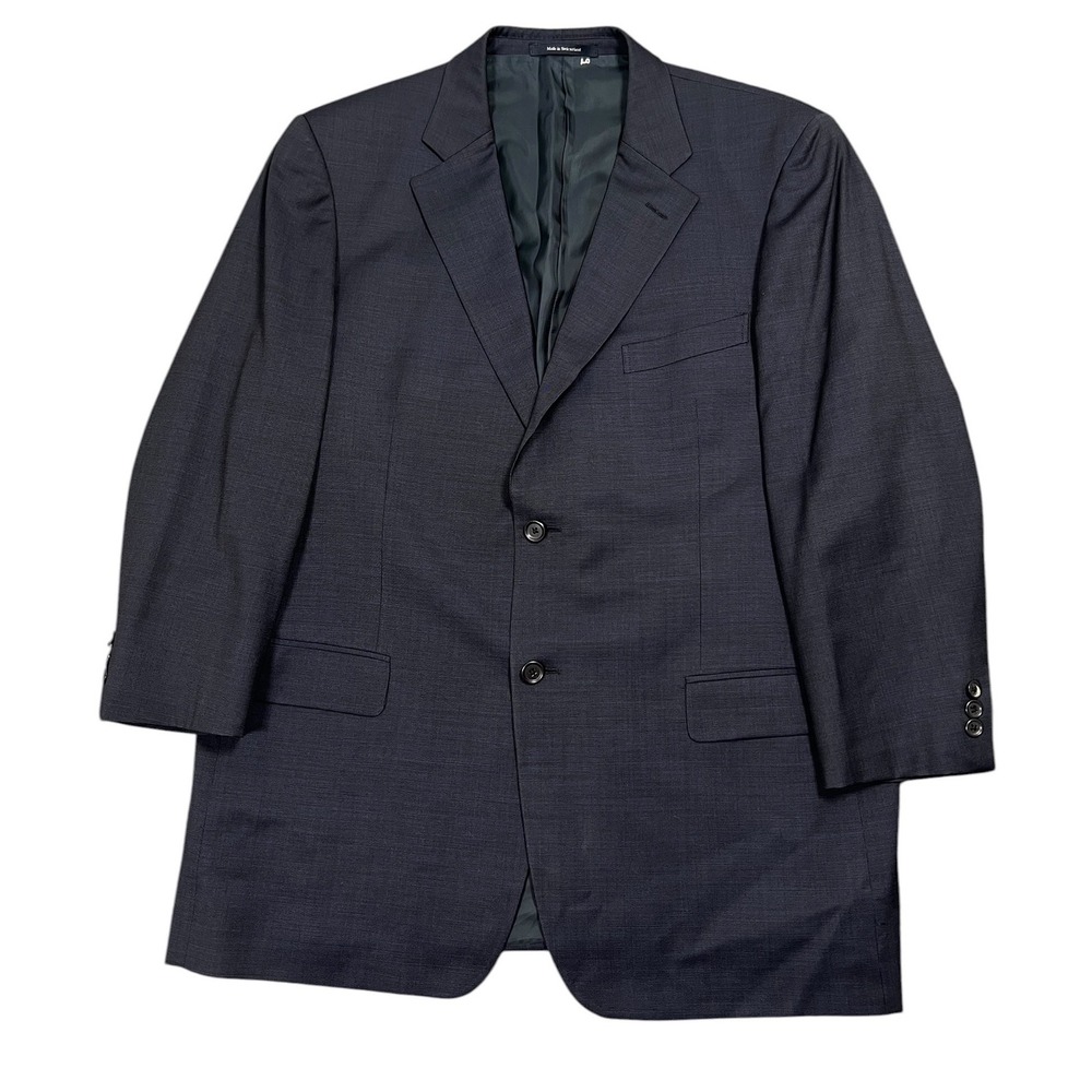 Ermenegildo Zegna Soft VTG Blazer Men 46R Blue Wool Two Button Switzerland
